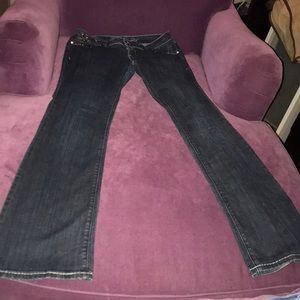 Grace in LA boot cut w/ embellished cross